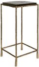 Uttermost® Ovard Glass Top Accent Table with Antique Gold Frame-0