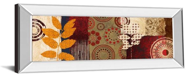 Classy Art Fall Leaf Panel Il by Michael Marcon Mirror Framed Wall Art-1