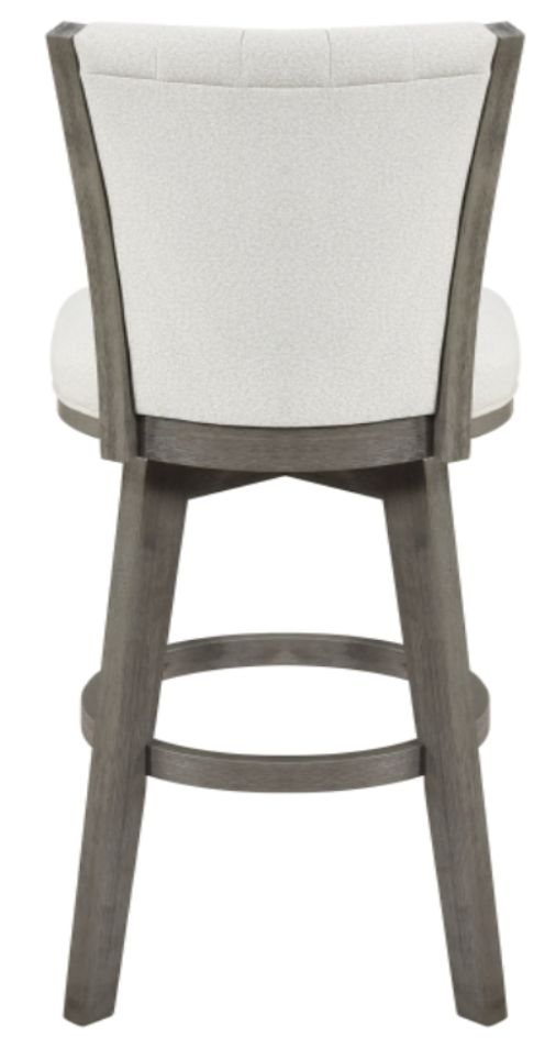 Homelegance® Corvallis Beige/Wire Brushed Gray Swivel Pub Height Chair-4