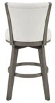Homelegance® Corvallis Beige/Wire Brushed Gray Swivel Pub Height Chair-4