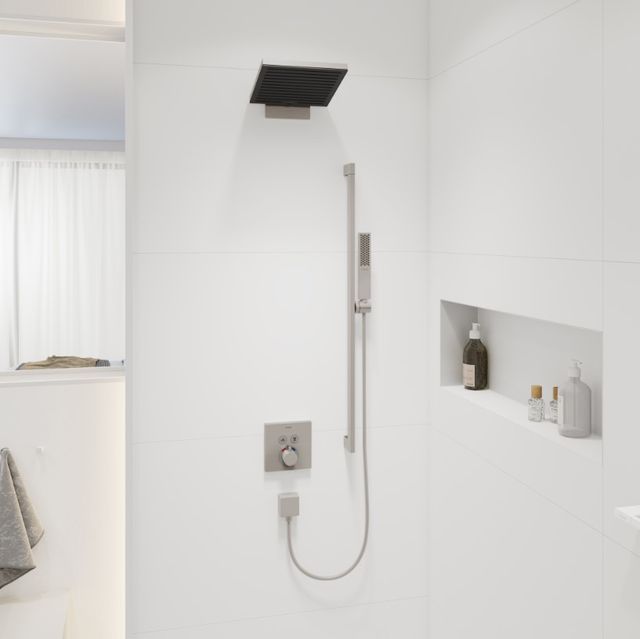 Hansgrohe Pulsify E Brushed Nickel Baton 2.5 GPM Handshower-1