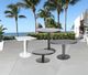 CabanaCoast® Customizable Origin Aluminum 32'' Outdoor Square Pedestal Dining Table-2