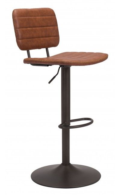 Zuo® Modern Holden Vintage Brown Bar Chair-0