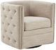 Olliix by Madison Park Cream Capstone Swivel Chair-0