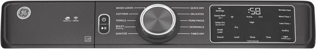 GE® 7.8 Cu. Ft. Diamond Gray Smart Front Load Electric Dryer-2