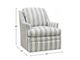 Cozylife Customizable New Traditions 34" Swivel Chair-3