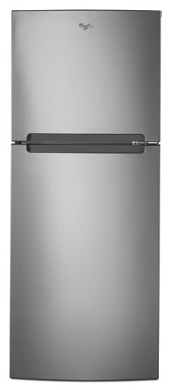 Whirlpool® 10.7 Cu. Ft. Top Freezer Refrigerator-Mono Satina Steel-0