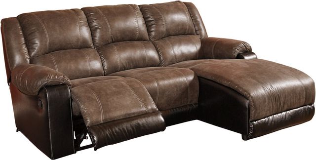 Signature Design by Ashley® Nantahala 3-Piece Coffee Reclining Right-Arm Facing Sectional and Chaise-0