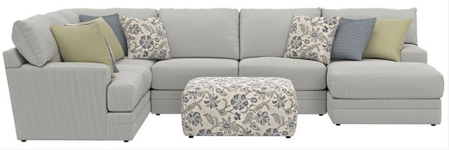 Jackson Furniture Stockbridge 4-Piece Slate Right-Arm Facing Sectional with Ottoman-3