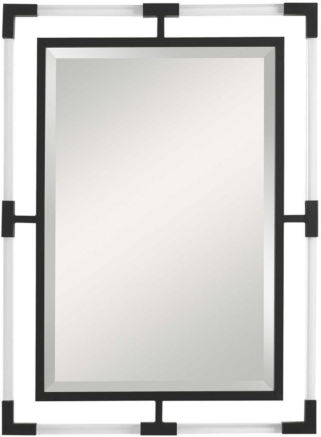 Uttermost® Balkan Matte Black Mirror-0