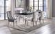 Furniture of America® Neuveville 7-Piece Black/Chrome/Gray Dining Set-0