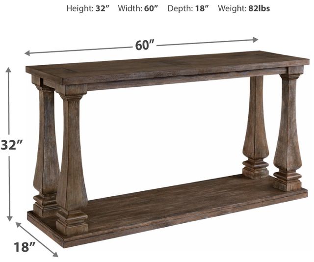 Signature Design by Ashley® Johnelle Gray Sofa Table-3