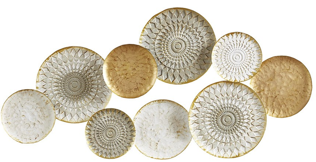 Olliix by Madison Park Legion Multicolor Metal Plates Wall Decor-0