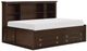 Mazin Furniture Meghan Espresso Twin Storage Bed-1