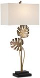Currey & Company Heirloom Antique Brass/Black Console Table Lamp-0