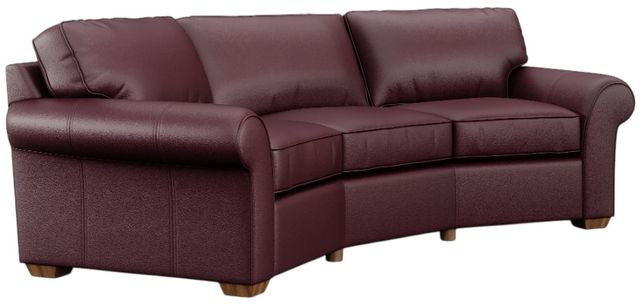 Flexsteel® Customizable Vail Leather Conversation 107" Sofa-2