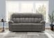 Monarch Specialties Inc. Light Grey 86" Upholstered Power 3-Seater Reclining Sofa with USB Ports-1