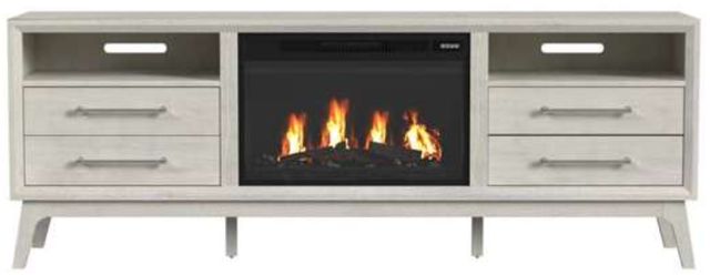 Elements International Westland Almond 71" Console with Fireplace-1