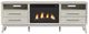 Elements International Westland Almond 71" Console with Fireplace-1