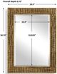 Uttermost® Woven In Time Antique Gold Mirror-2