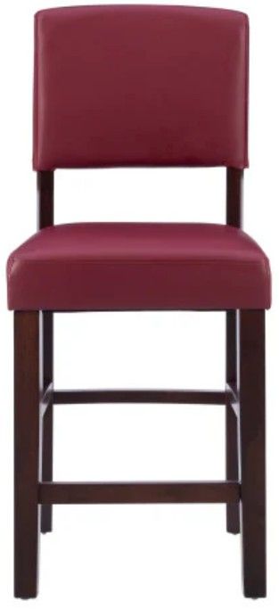 Linon Monaco Red Counter Stool-2