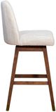 Armen Living Amelia Beige/Brown Oak 30" Bar Stool-3