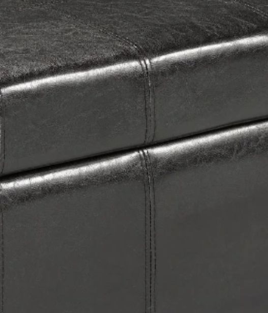 Brassex Inc. Espresso Storage Ottoman-1