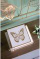 A & B Home Gold/White Wooden Decorative Butterfly Box-5