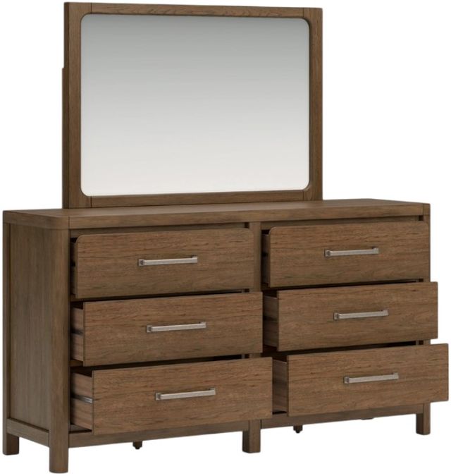 Signature Design by Ashley® Cabalynn Light Brown Dresser and Mirror-3