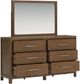 Signature Design by Ashley® Cabalynn Light Brown Dresser and Mirror-3