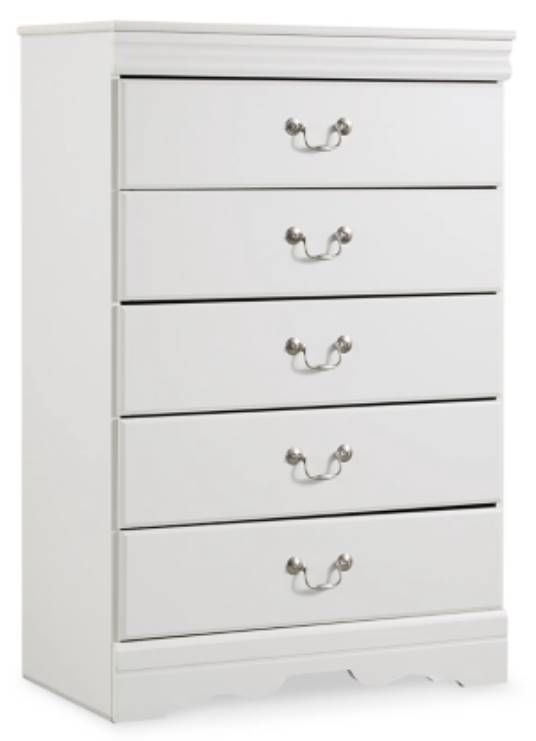 Signature Design by Ashley® Anarasia 4-Piece White Twin Sleigh Headboard Bedroom Set-3