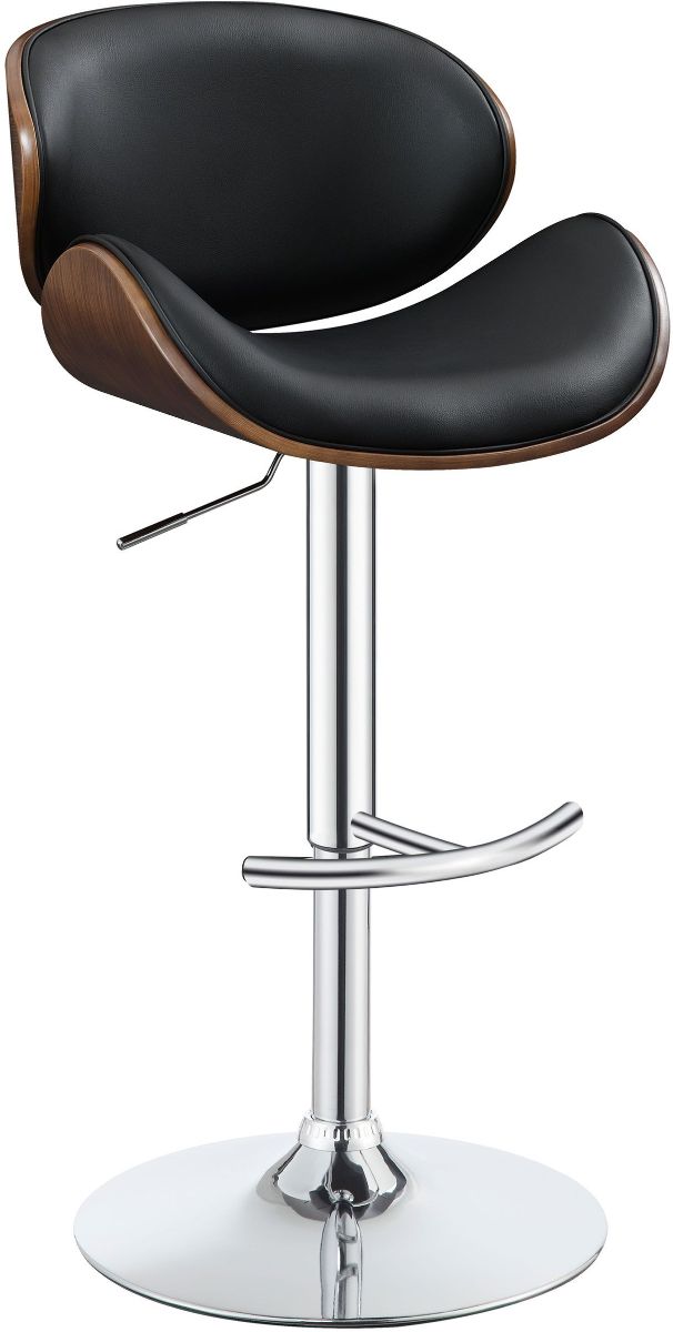 Coaster® Harris Black/Chrome Adjustable Stool-0