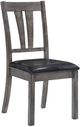 Elements International Nathan 5-Piece Gray Oak Dining Set-2