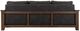 International Furniture Direct Walnut Black Sofa-2