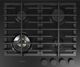 Fulgor Milano Matteo 400 Series 24" Matte Black Porcelain Gas Cooktop with Matte Brass Burners-0