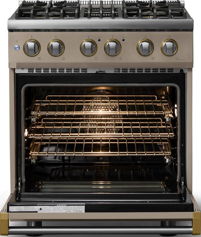 Viking® 5 Series 30" Nantucket Pro Style Dual Fuel (LP) Range with Polished Chrome Trim-1