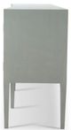 Elizabeth Ann Home Coolio Concave Blue Linen Wrapped Sideboard-2