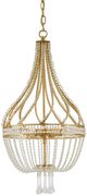 Currey & Company Ingenue Antique Gold Leaf Chandelier-0
