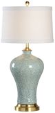 Chelsea House Viceroy Green/White Crackle Table Lamp-0