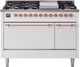 Ilve® Nostalgie II Series 48" White Pro Style Dual Fuel Range-0