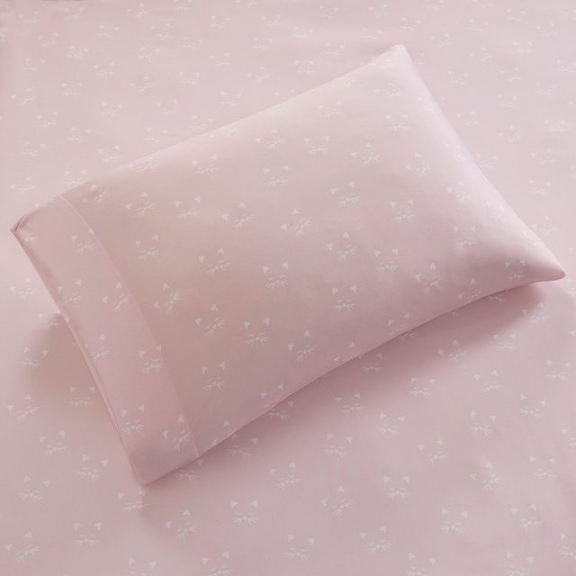 Olliix by Intelligent Design Pink Cats Queen Novelty Printed Sheet Set-2
