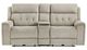 Homelegance® Celeste Taupe Double Power Reclining Loveseat with Center Console-1