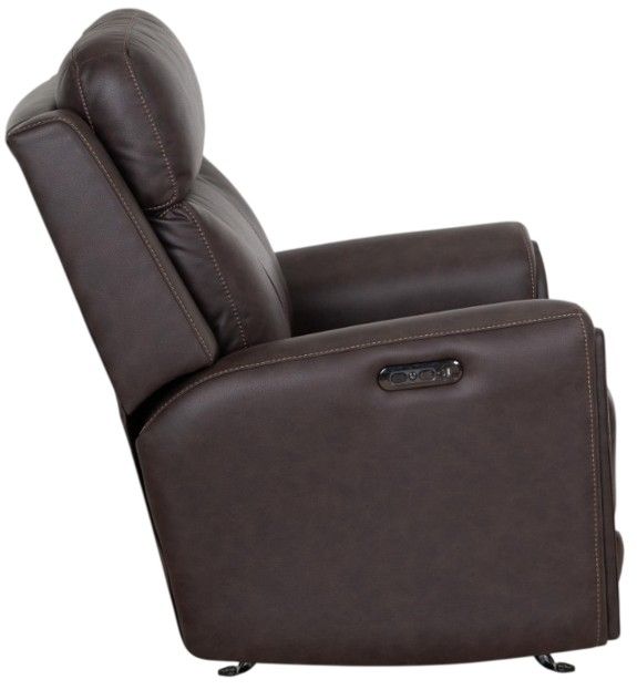Franklin™ Argent Duvall Coffee Fabric Power Rocker Recliner-4