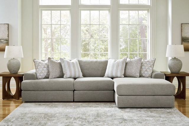 Signature Design by Ashley® Avaliyah 3-Piece Ash Right-Arm Facing Sectional and Chaise-1