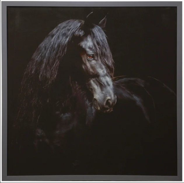 StyleCraft Black Horse Wall Art-0