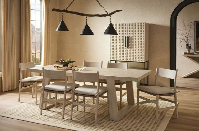 Universal Explore Home™ Dwell River Rock Extendable Rectangular Dining Table-2
