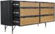 Armen Living Saratoga Black/Brown Dresser-4