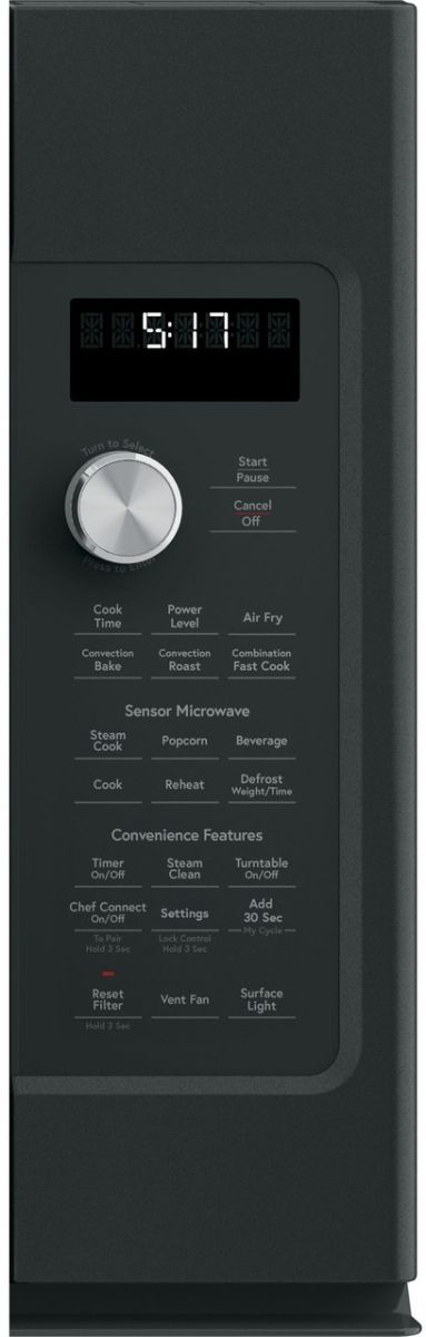 Cafe 30" 1.7 Cu. Ft. Matte Black Over the Range Microwave-2