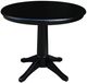 John Thomas Furniture® Dining Essentials Black Round Dining Table -0
