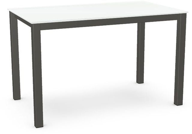 Amisco Customizable Harrison White Glass Retangular Table-0